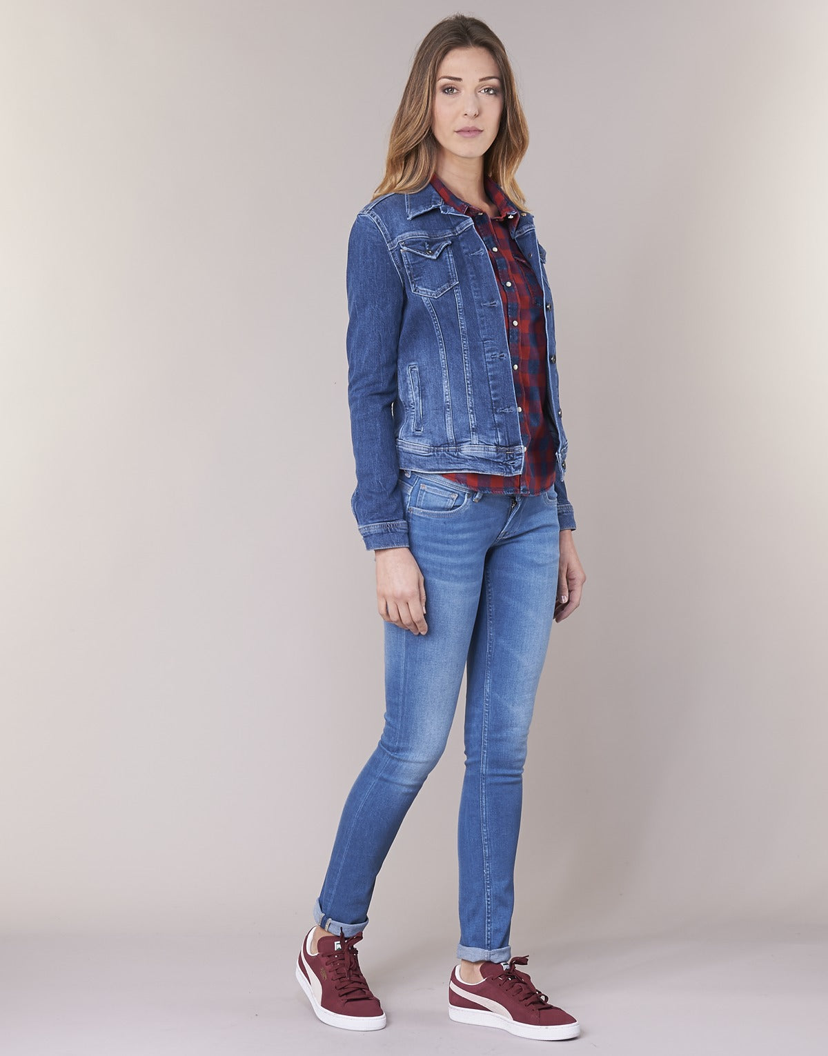 Giacca in jeans Donna Pepe jeans  THRIFT  Blu