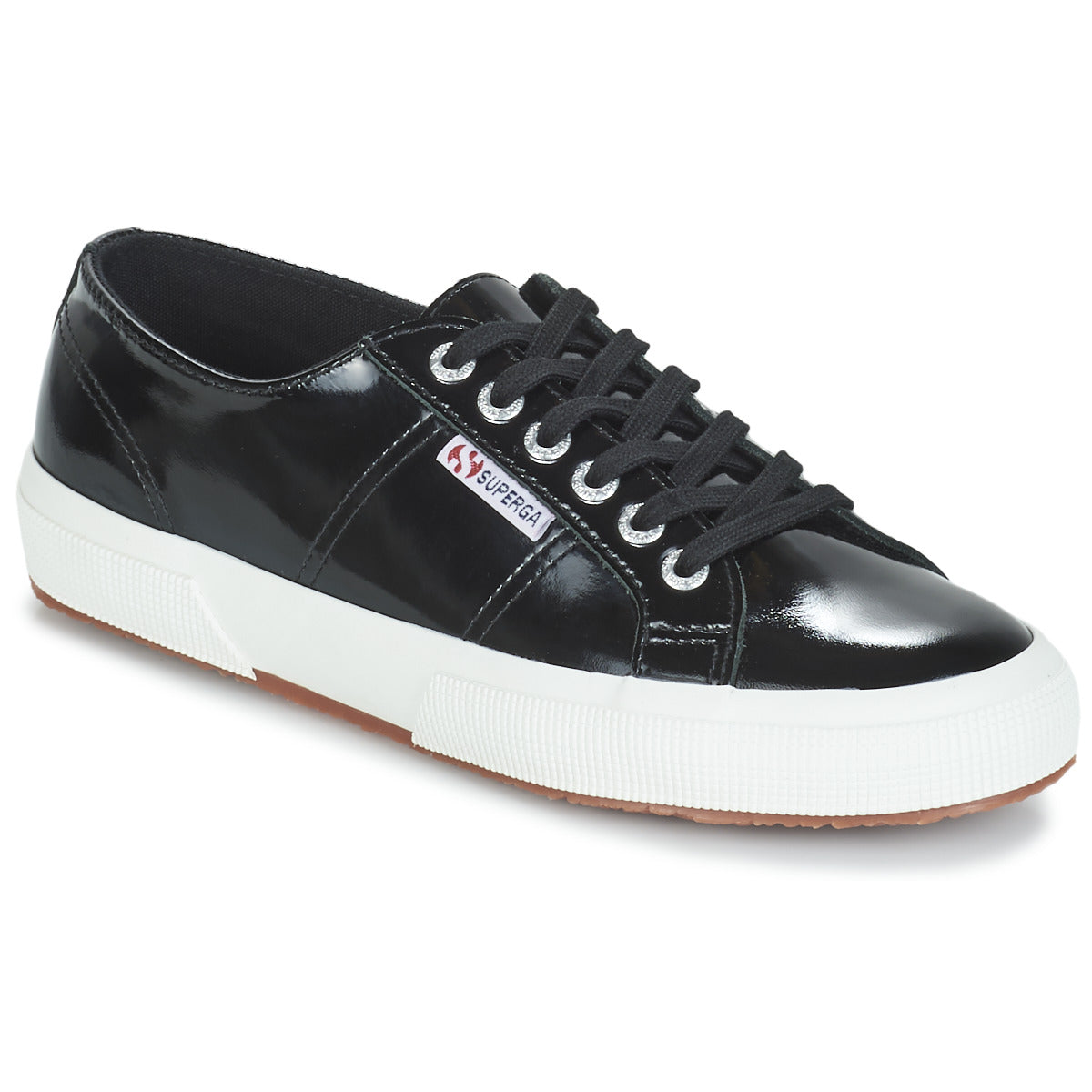 Sneakers basse Donna Superga  2750-LEAPATENTW  Nero