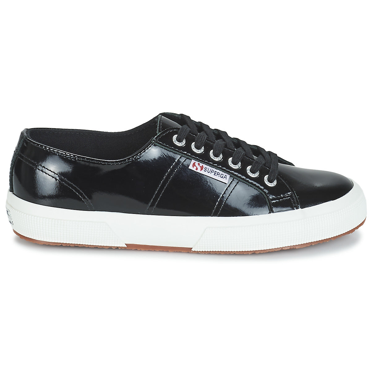 Sneakers basse Donna Superga  2750-LEAPATENTW  Nero