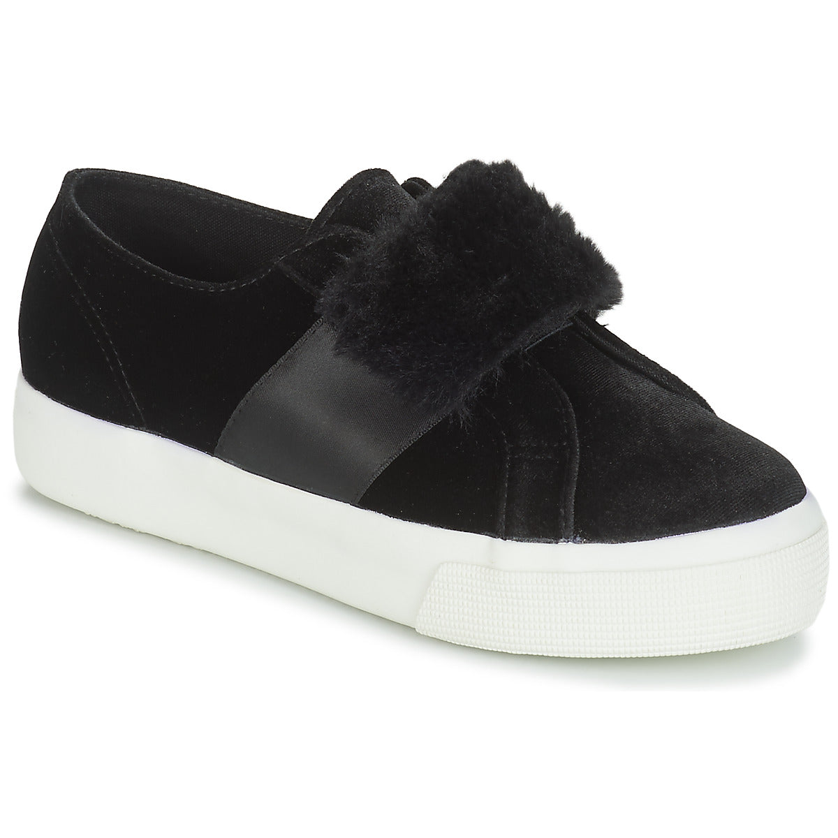 Sneakers basse Donna Superga  2750-LEAPATENTW  Nero