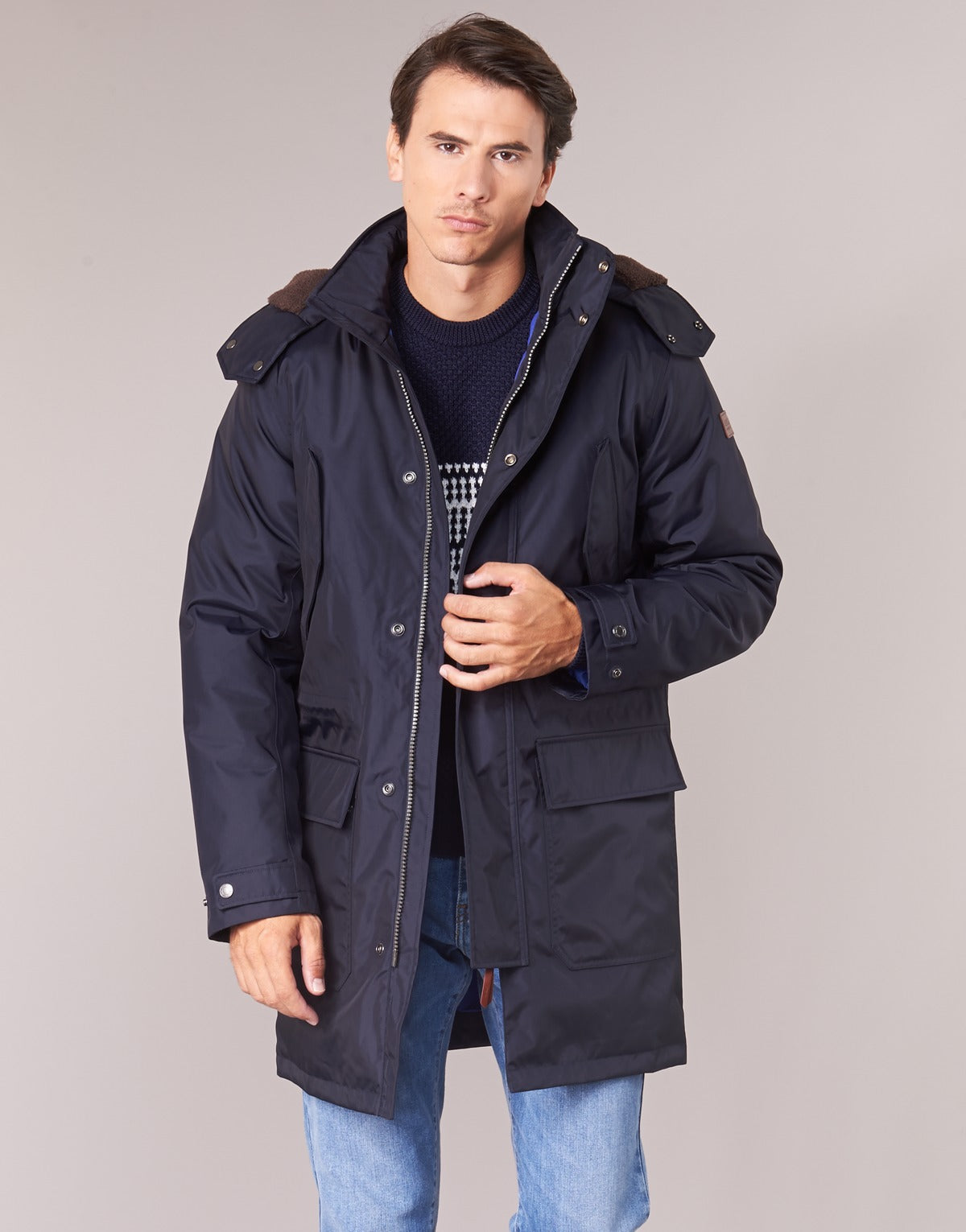 Parka Uomo Aigle  BELLOCK  Blu