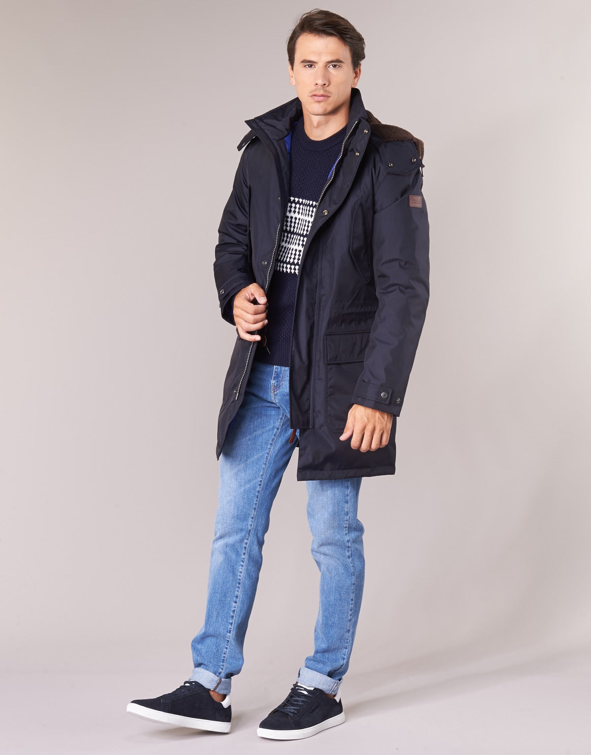 Parka Uomo Aigle  BELLOCK  Blu