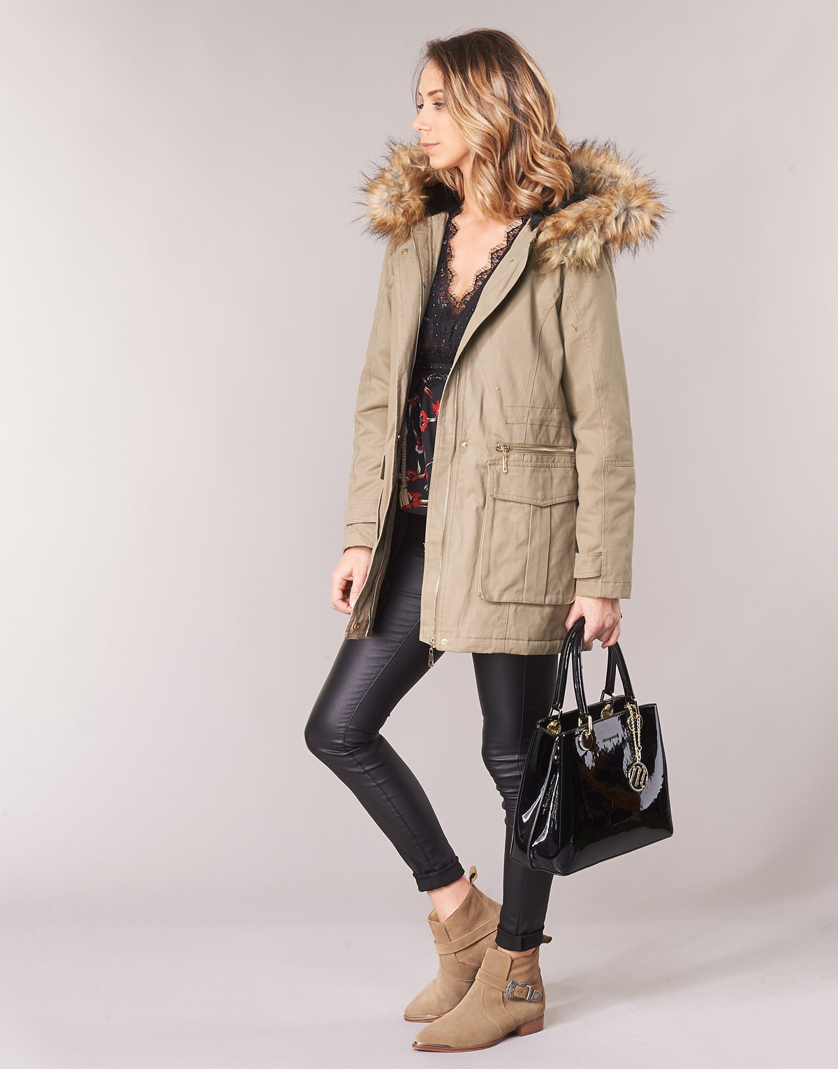 Parka Donna Moony Mood  GARNO  Beige