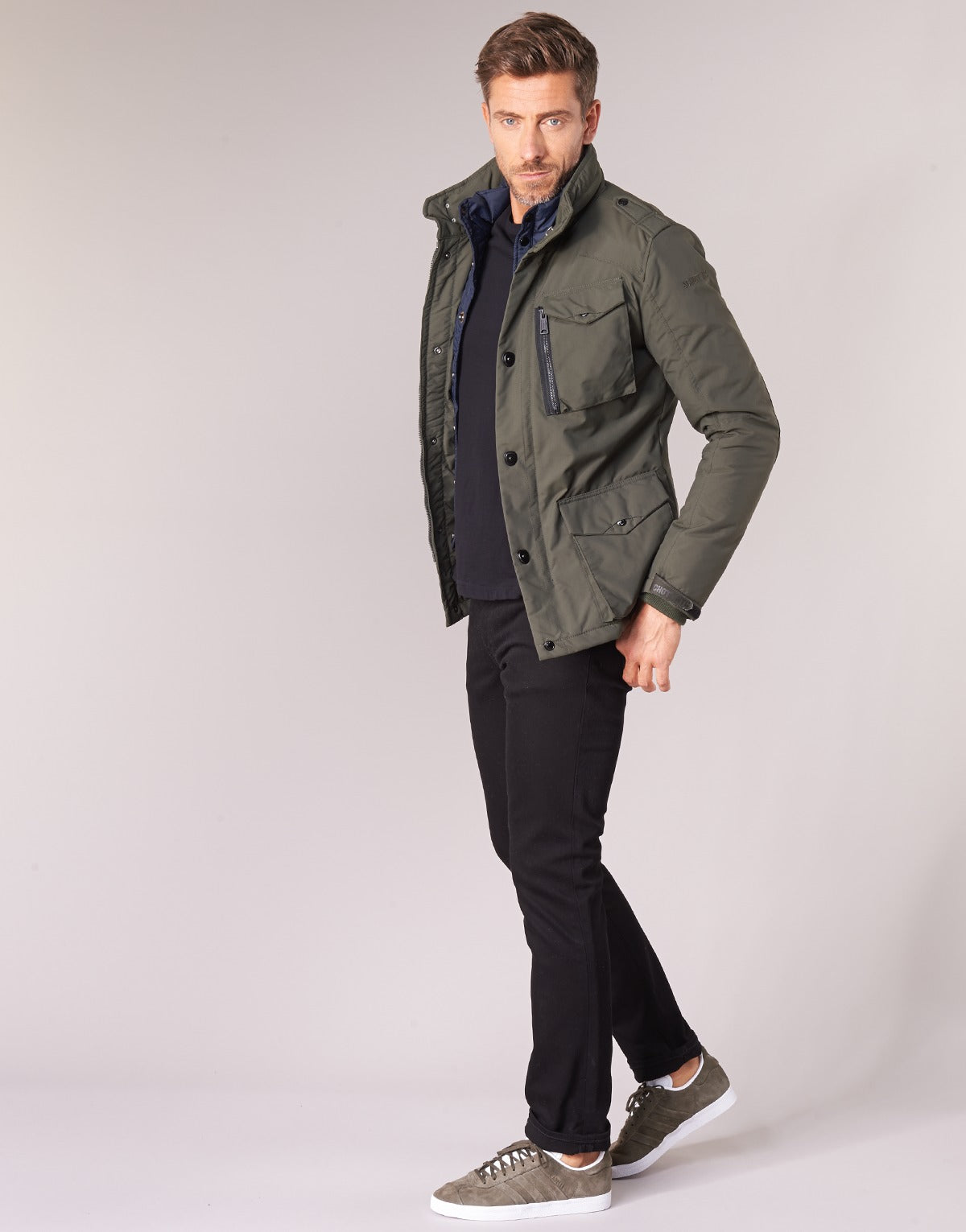 Parka Uomo Schott  FIELD  Kaki