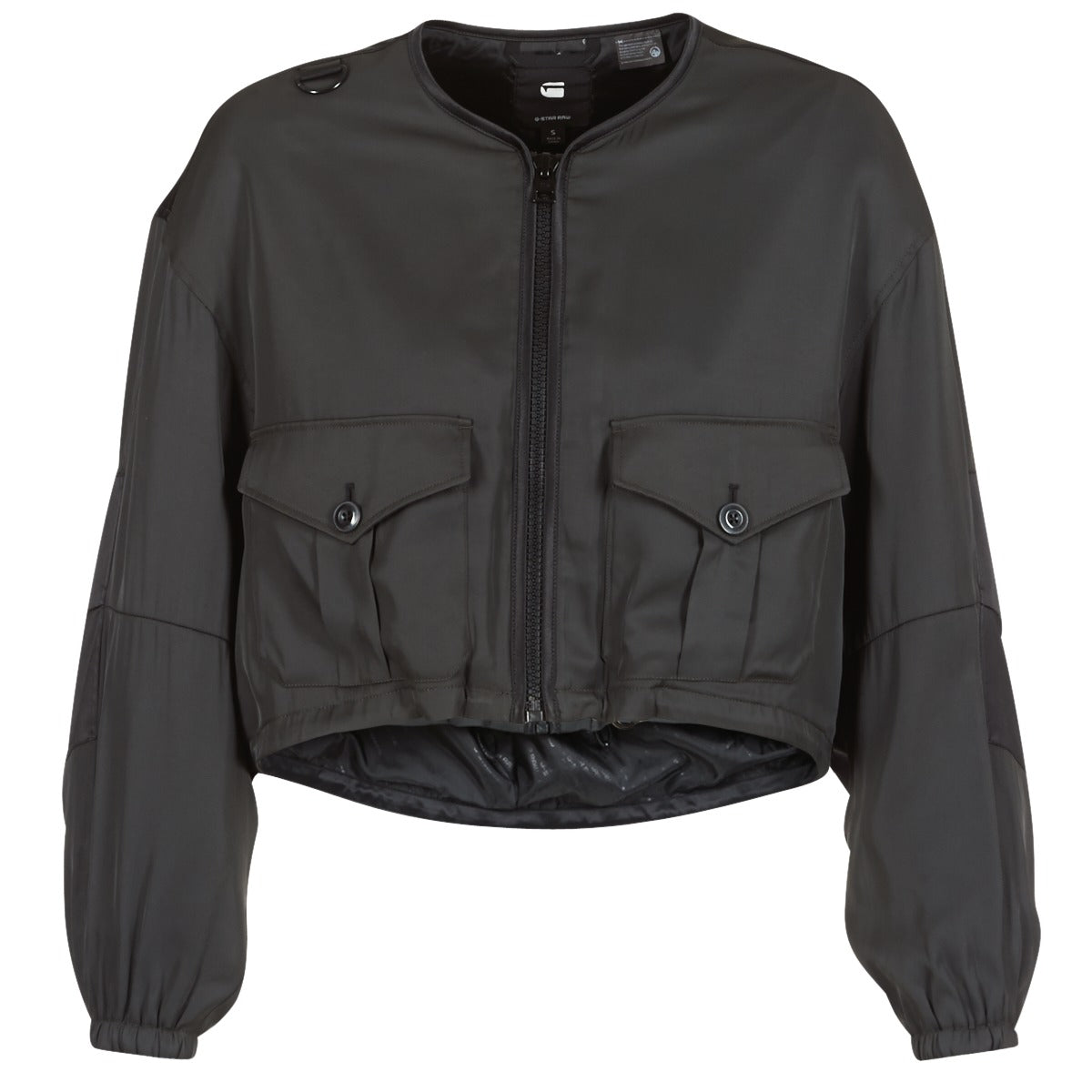 Giubbotto Donna G-Star Raw  RACKAM OS CROPPED BOMBER  Nero