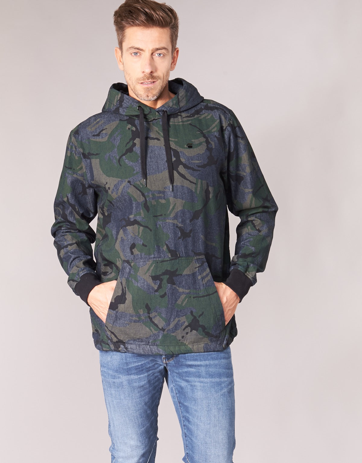 Giubbotto Uomo G-Star Raw  STOR ANORAK OVERSHIRT  Blu