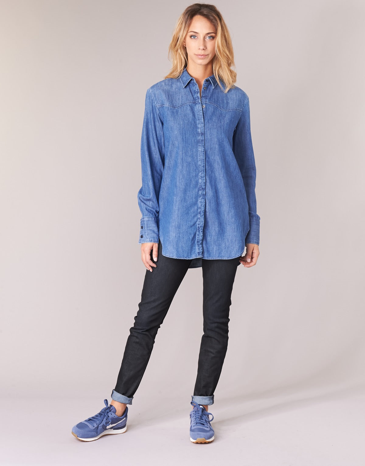 Jeans skynny Donna G-Star Raw  LYNN MID SKINNY  Blu