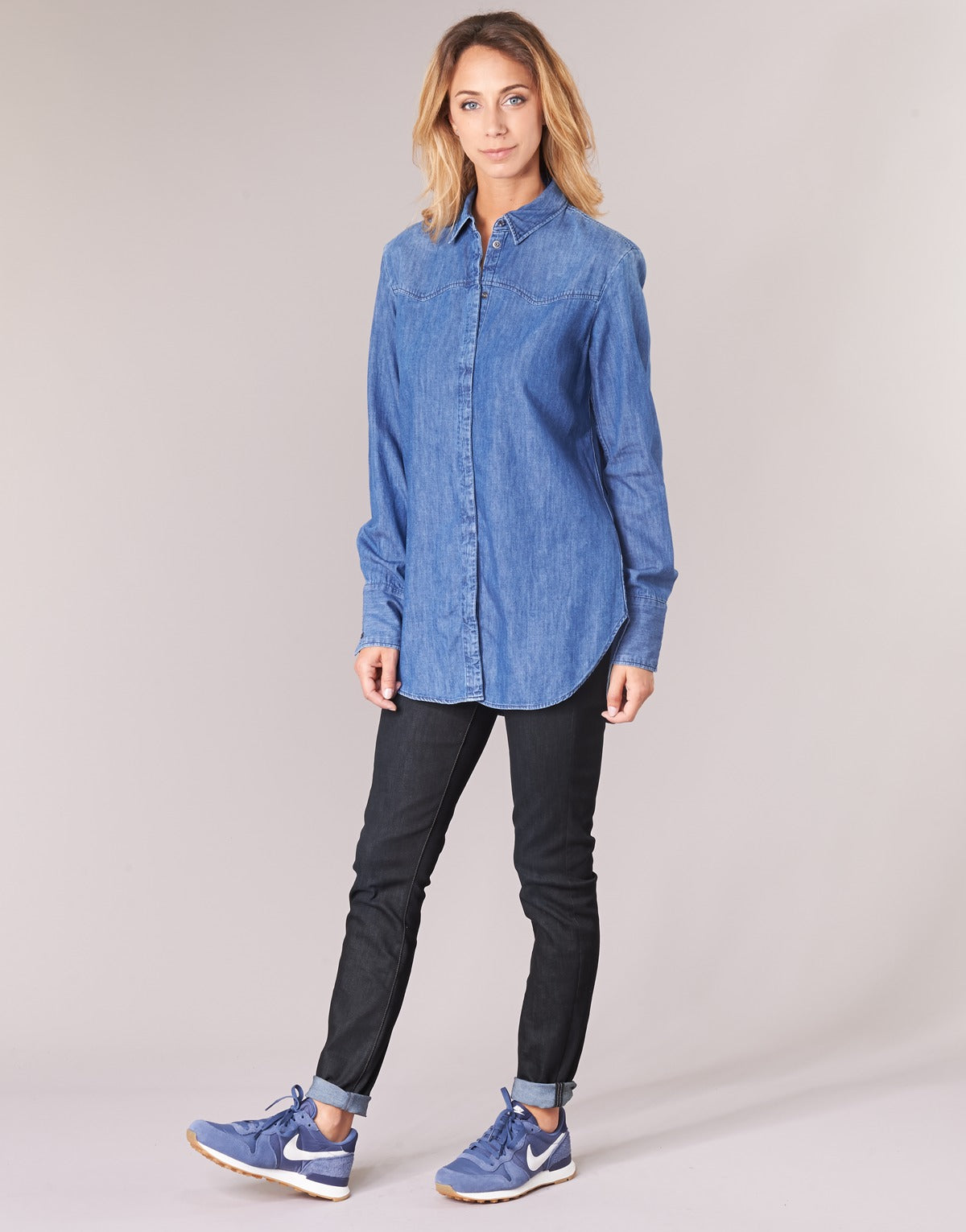 Jeans skynny Donna G-Star Raw  LYNN MID SKINNY  Blu