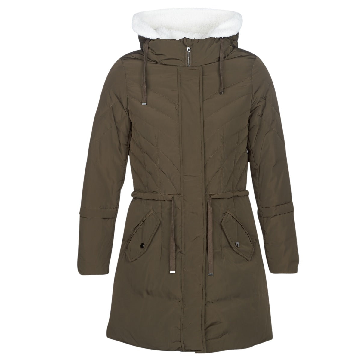 Parka Donna Naf Naf  BUPOEME  Kaki