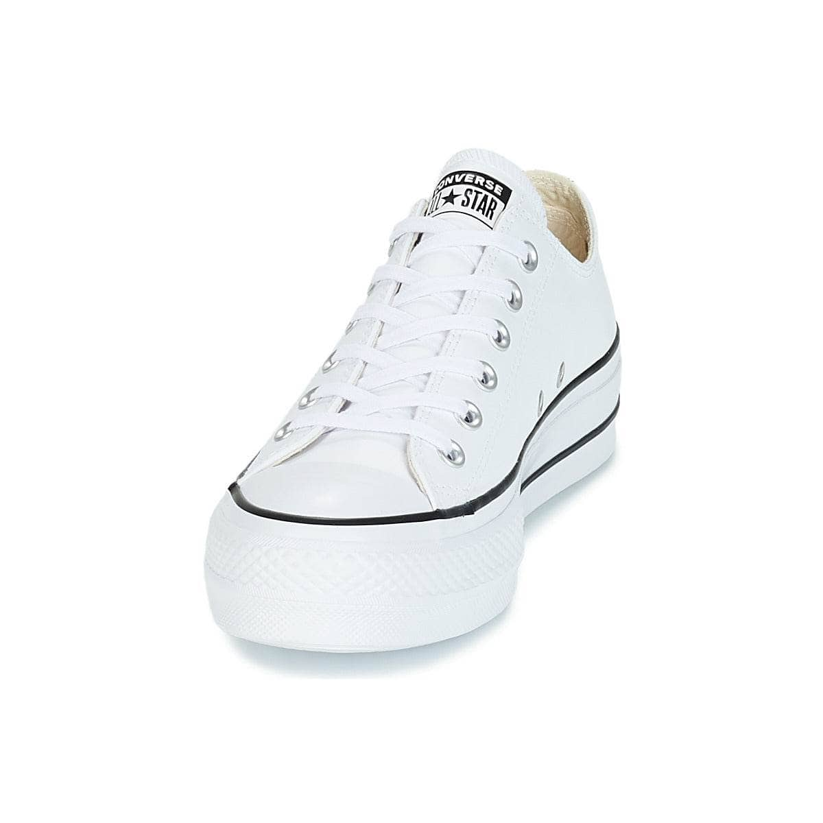 Sneakers basse Donna Converse  CHUCK TAYLOR ALL STAR LIFT CLEAN OX LEATHER  Bianco