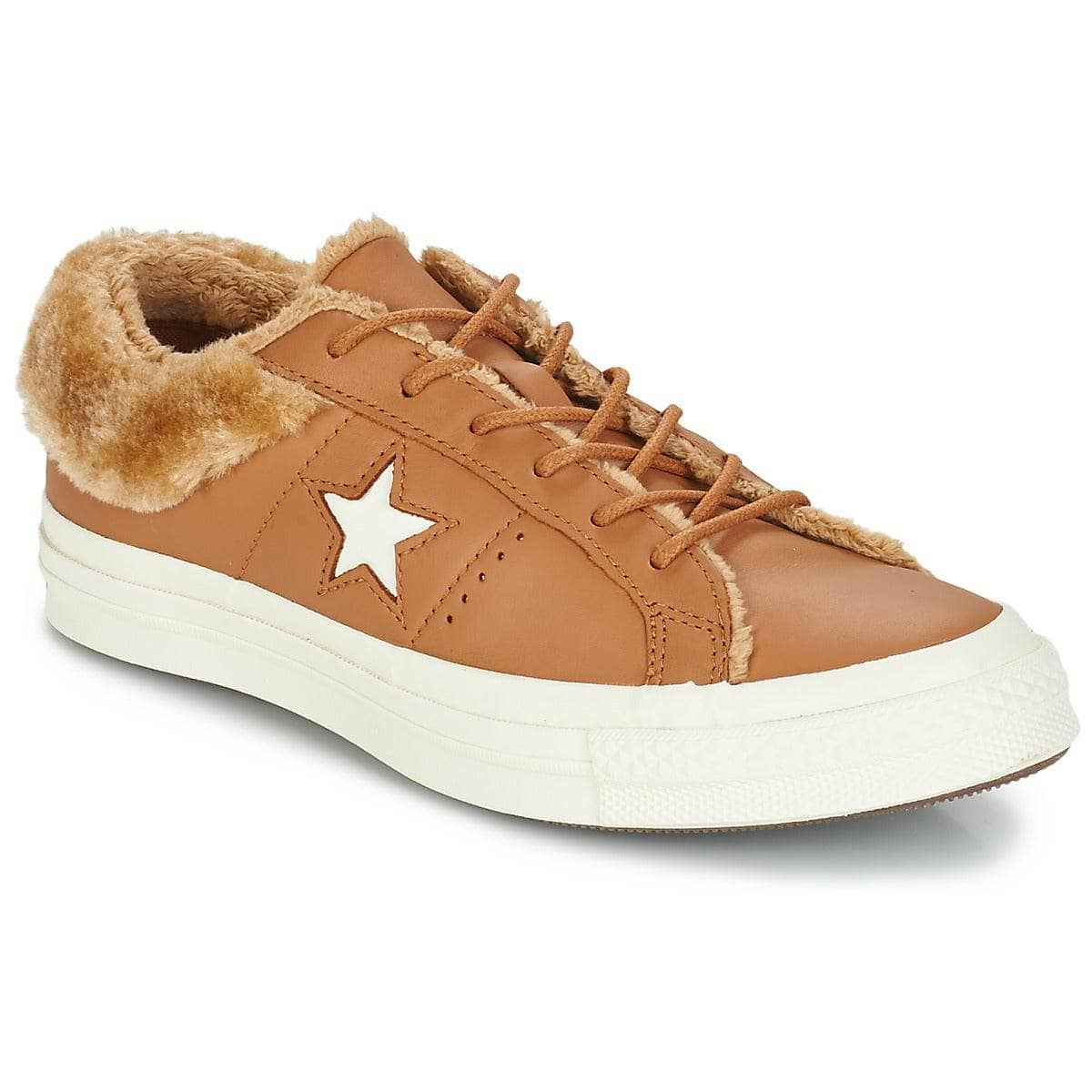 Sneakers basse Donna Converse  ONE STAR LEATHER OX  Marrone