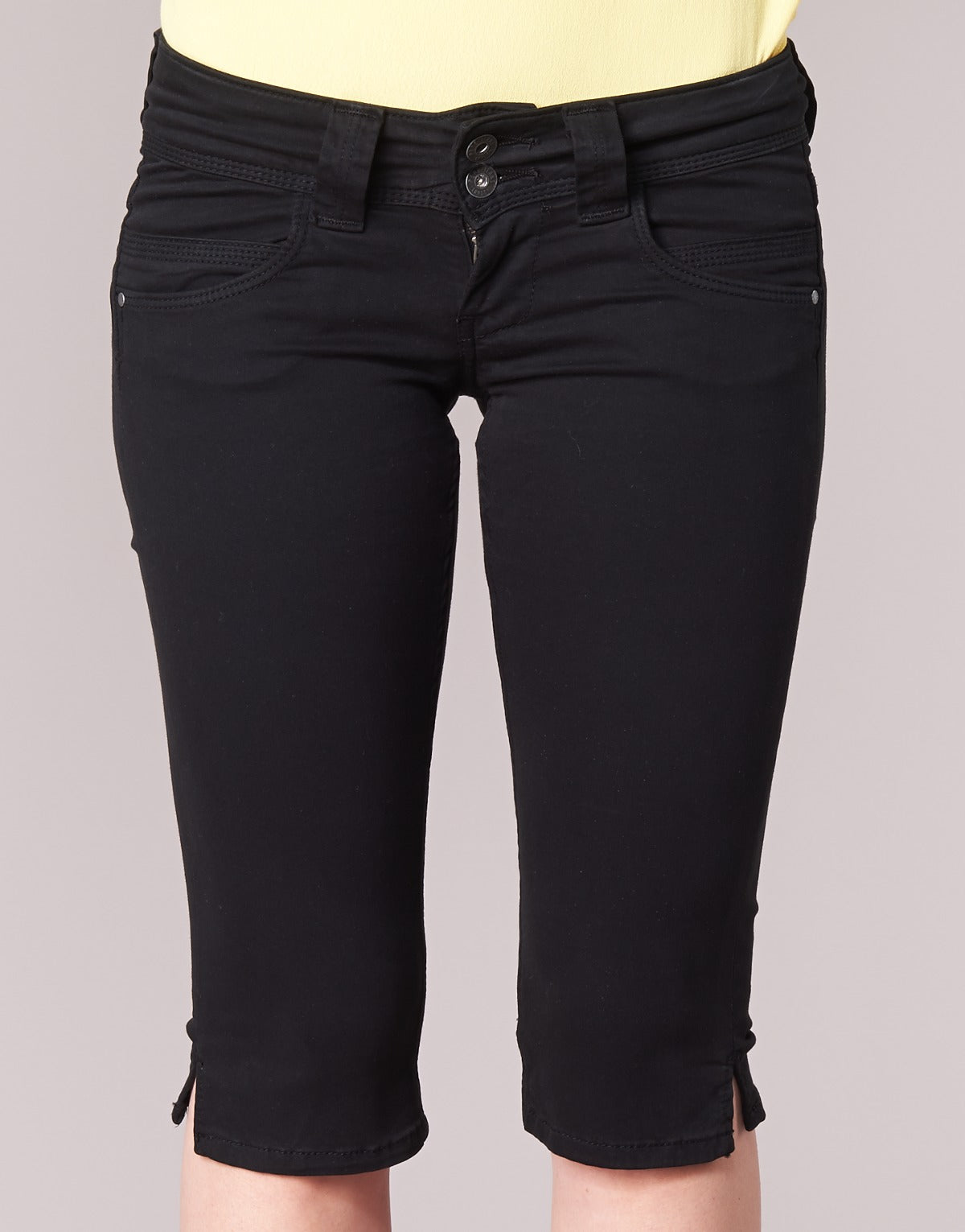 Pantaloni 7/8 e 3/4 Donna Pepe jeans  VENUS CROP  Nero