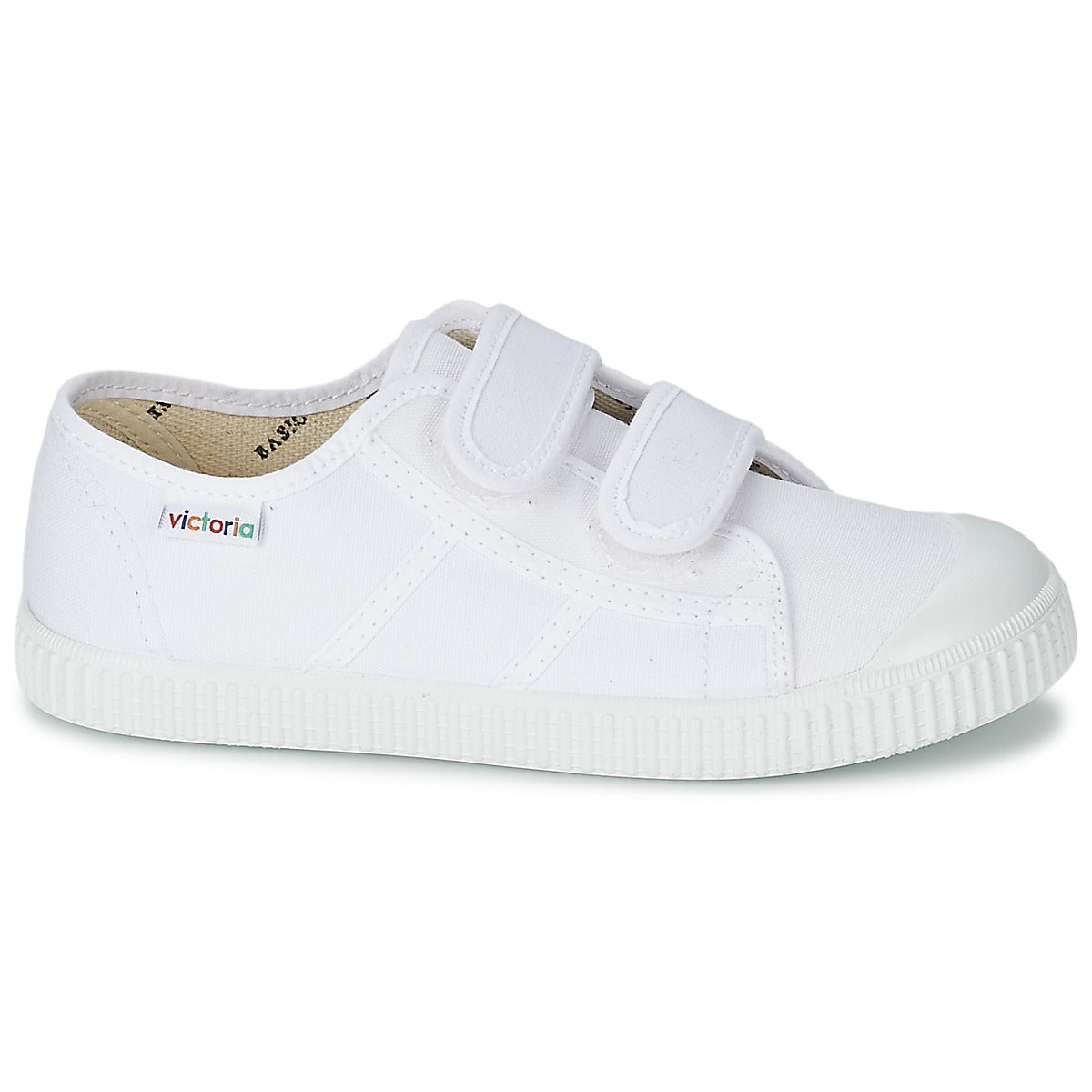 Scarpe bambini ragazza Victoria  BLUCHER LONA DOS VELCROS  Bianco