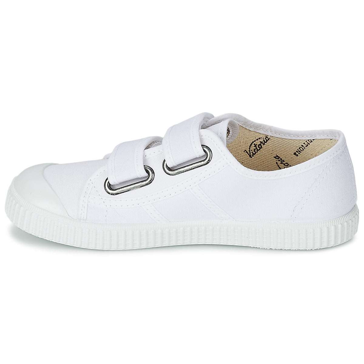 Scarpe bambini ragazza Victoria  BLUCHER LONA DOS VELCROS  Bianco