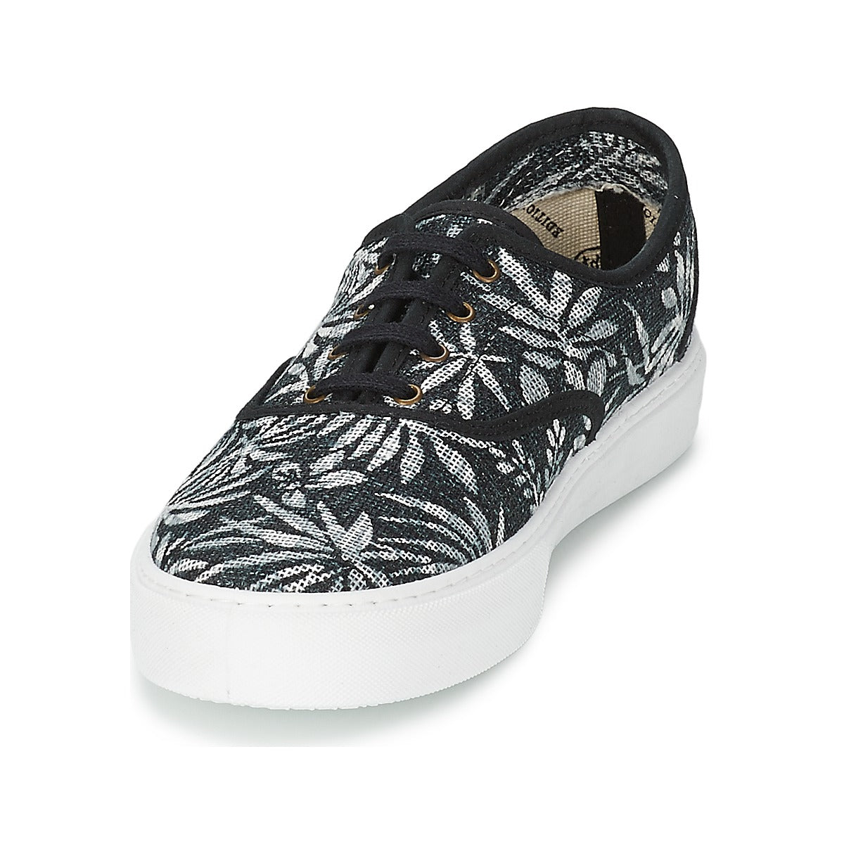 Sneakers basse Donna Victoria  INGLES ESTAP HOJAS TROPICAL  Nero