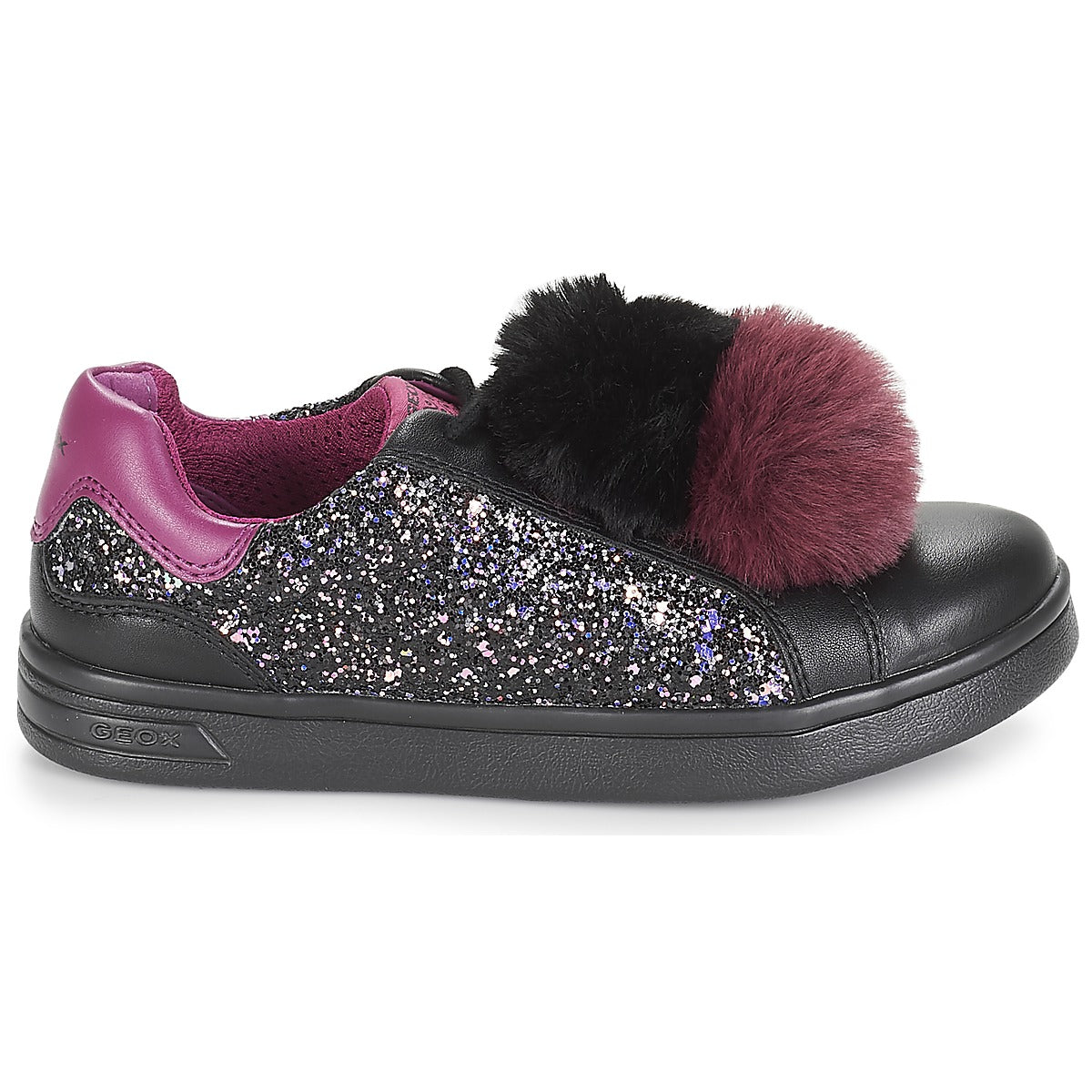 Scarpe bambini ragazza Geox  J DJROCK GIRL  Nero