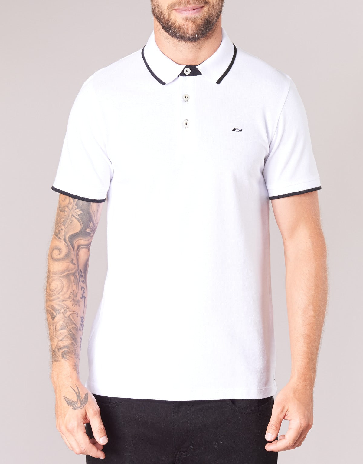 Polo Uomo Jack & Jones  JJEPAULOS  Bianco