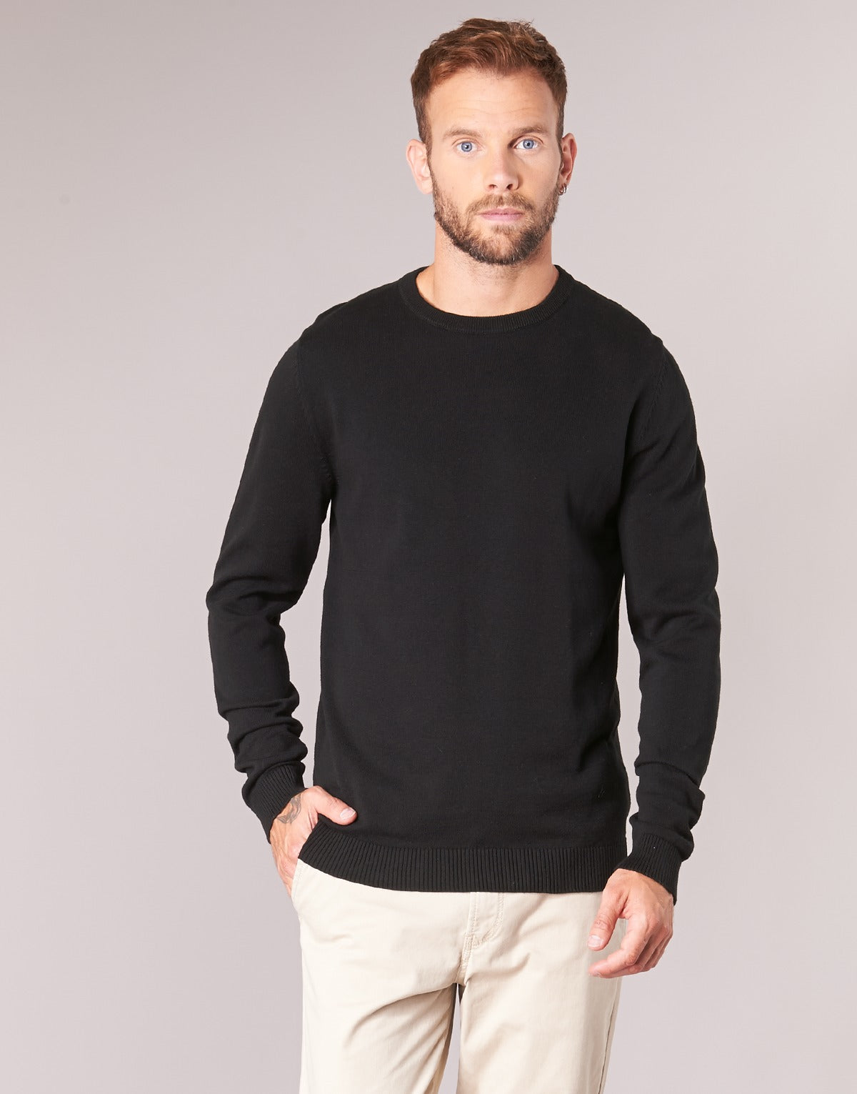 Maglione Uomo Jack & Jones  JJEBASIC  Nero