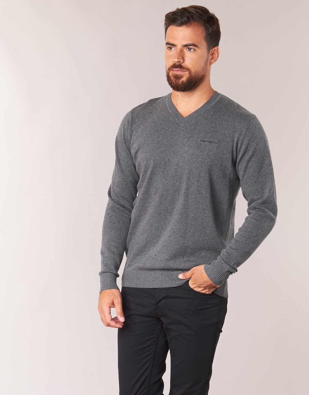 Maglione Uomo Teddy Smith  PULSER  Grigio