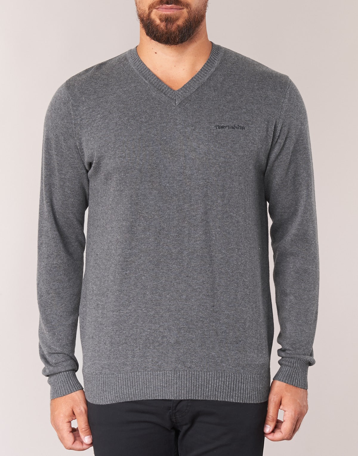 Maglione Uomo Teddy Smith  PULSER  Grigio