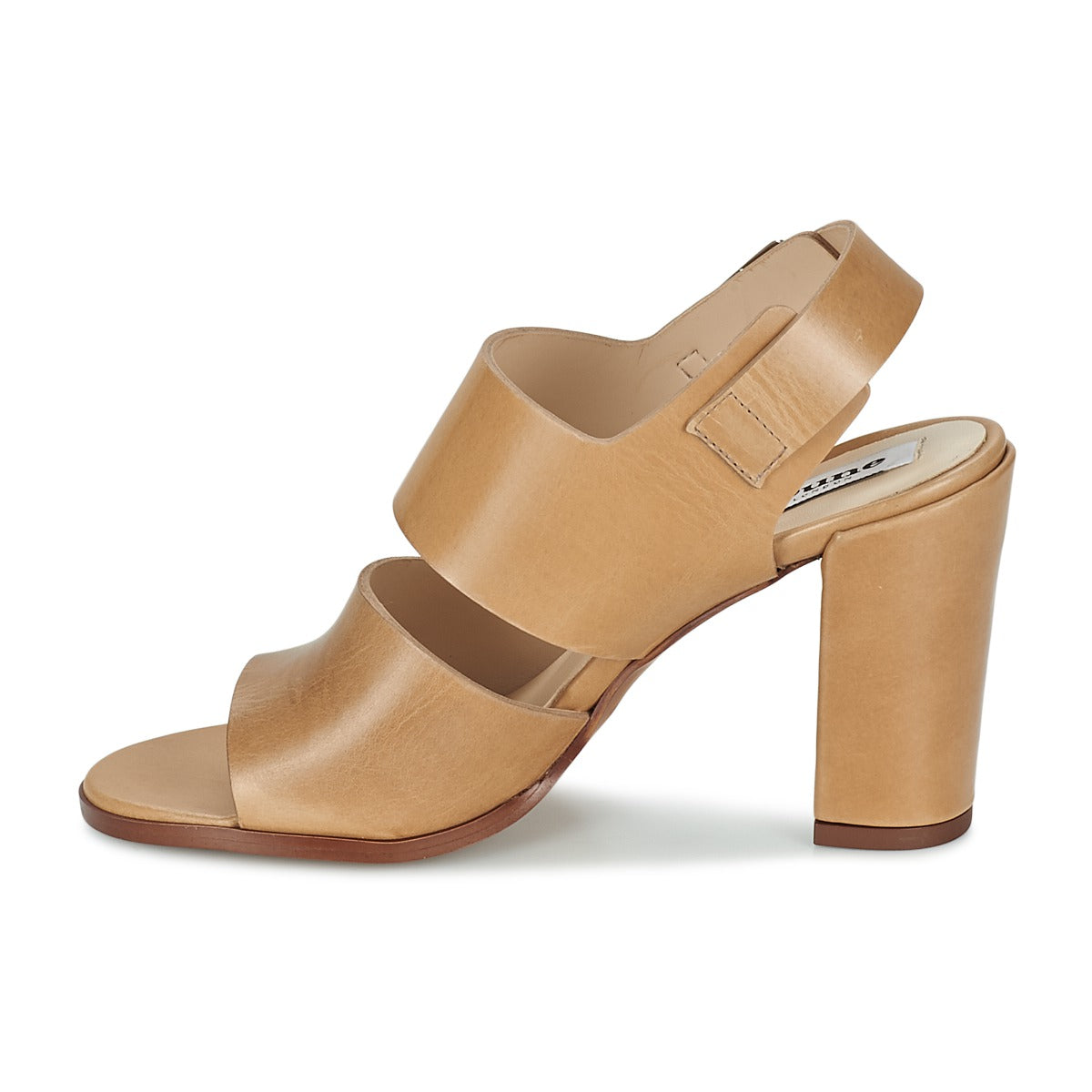 Sandali Donna Dune London  CUPPED BLOCK HEEL SANDAL  Beige